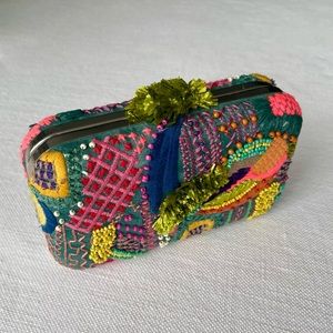 Beautiful Multicolor Beaded Clutch